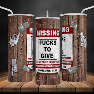 Envoltura de vaso sarcástica divertida PNG, sin importancia (descarga digital)