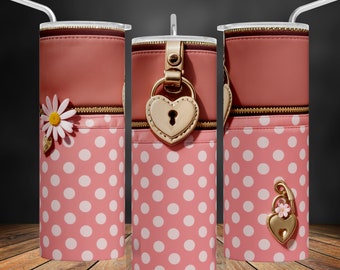 Leather Purse Tumbler Wrap: Luxury Bag Design (Digital Download)