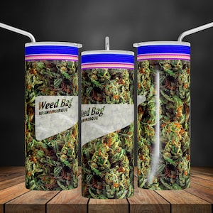 420 Weed Tumbler Wrap PNG, Bag of Weed 20oz Tumbler PNG, Funny Pot Head Stoner Tumbler, Seamless Design For Sublimation, Instant Download.