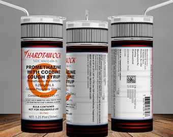 Promethazine Codeine Tumbler Wrap: Funny Cough Syrup PNG (Digital Download)
