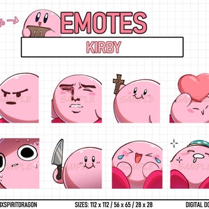 Kirby - Emote for Twitch, Discord, Youtube, Streaming