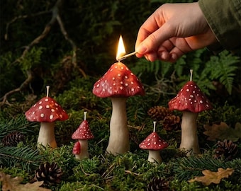 Nicole Mushroom Silicone Candle Mold 3D Form for Candles Wax Mold DIY Handmade Tools
