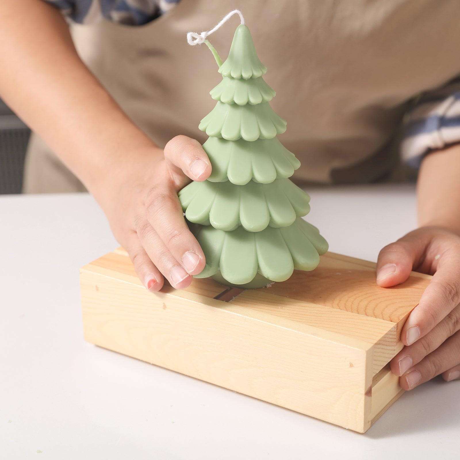 Boowan Nicole Forma di candela dell'albero di Natale a spirale,Stampi