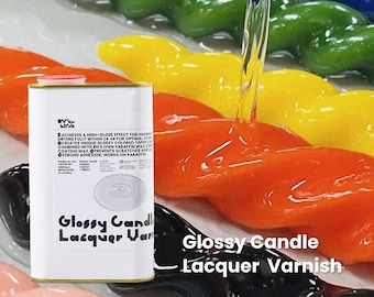 Vernice laccata lucida a base d'acqua per candele per la realizzazione di candele brillanti