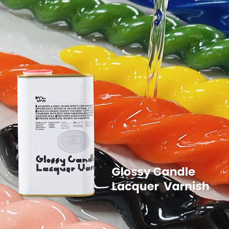 Boowan Nicole Water-Based Glossy Candle Lacquer Varnish