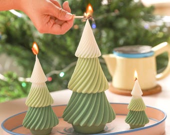 Boowan Nicole Evergreen Christmas Tree Candle Silicone Mold