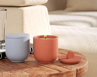 VIRIDIANA Paquete De 15 Tarros De Velas - 6 Oz Vidrio Pequeño Con Tapas