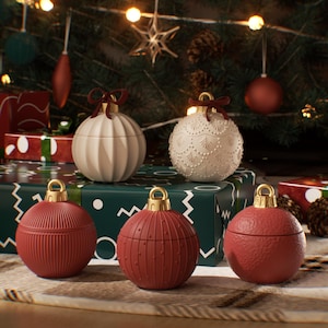 Set di stampi in silicone per candele natalizie: creazione fai da te di candele natalizie