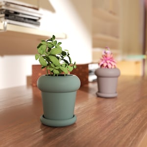 Betonpflanzentopf mit Tablettsilikonform, DIY Jesmonite Blumentopfformen handgemachte Zementpflanzerherstellung