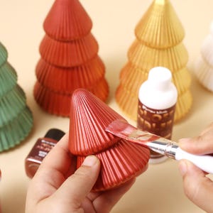 Boowan Nicole Glitter Colorable Acrylic Gloss Sealer Varnish with Mica Powder Kit - Christmas Edition Colors