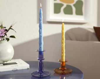 Petal Waltz Floral Taper Candle Silicone Mold - II