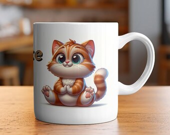 Geschenk Katzenmama Tasse Katzenliebhaber Geschenk Mutter Tasse süße Katze Geschenk Yogi