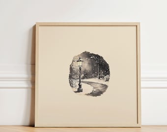 Vintage Street Lamp | Sketch Art | Aesthetic Pencil Sketch AI Artwork
