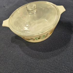 Vintage 1970-tals JAJ Pyrex Carnaby Tempo-skål, retro blommig köksutrustning, brittisk Pyrex från mitten av århundradet, samlarköksinredning