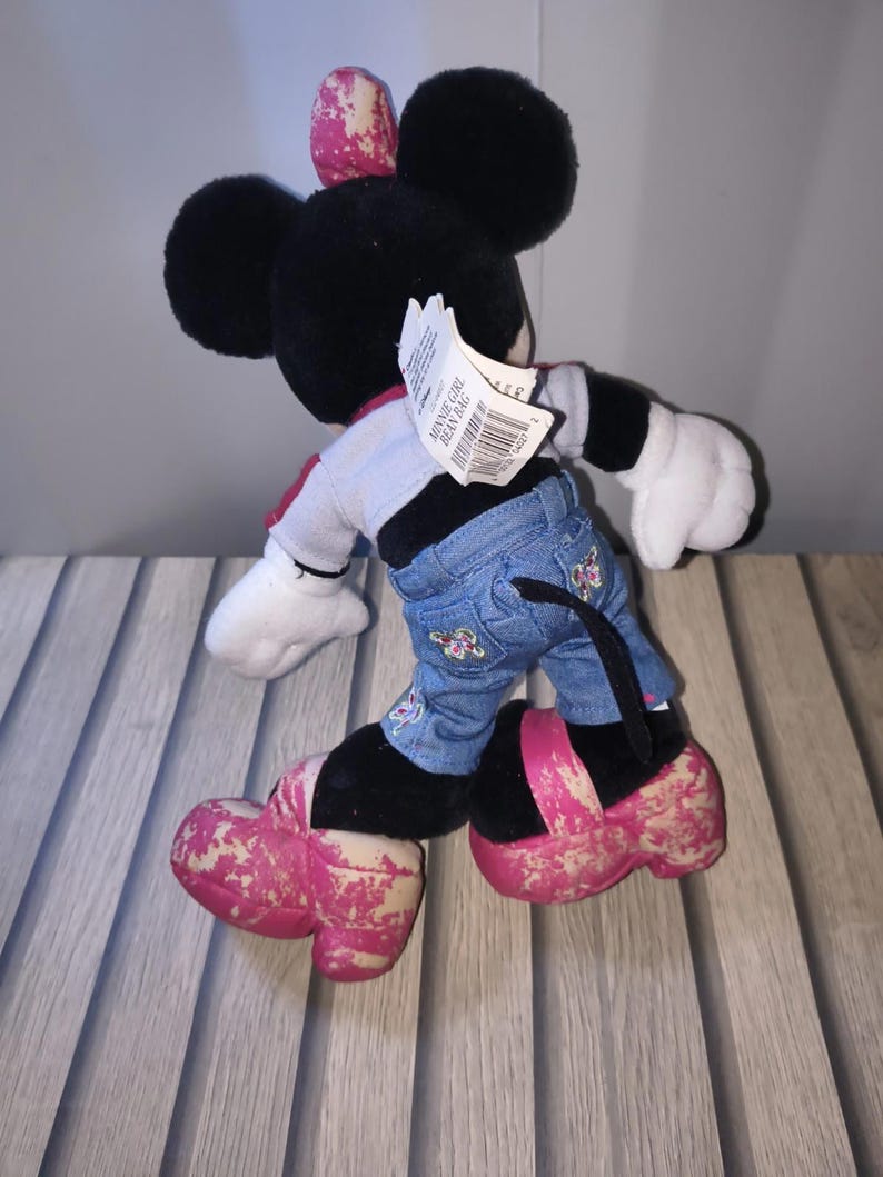 Vintage Minnie Mouse Soft Toy Plush, Walt Disney Collectible, Retro Disney Stuffed Toy, Classic Character Plush Gift, Disneyana Memorabilia image 3