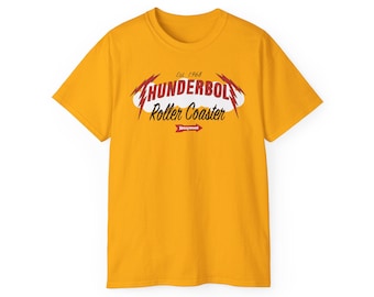Kennywood Thunderbolt Roller Coaster Tee, Pittsburgh PA Souvenir