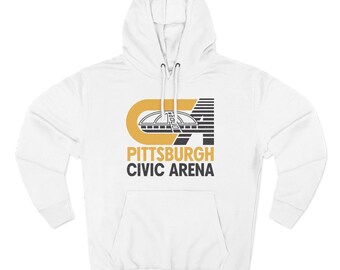 Pittsburgh Civic Arena Hoodie | Vintage Arena Graphic Hooded Sweatshirt
