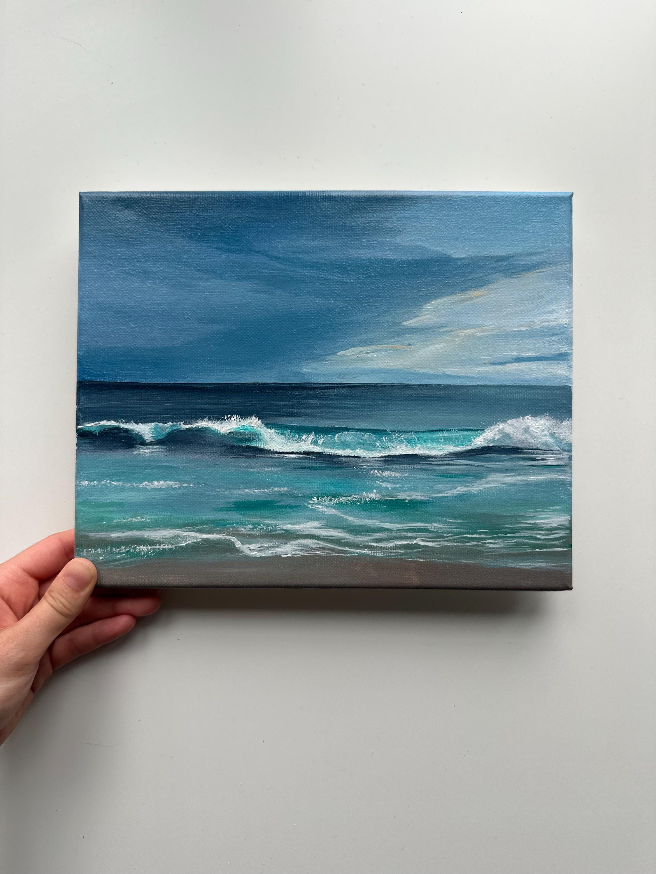 Ocean Breeze – 8x10 Original Acrylic Seascape Painting - Etsy