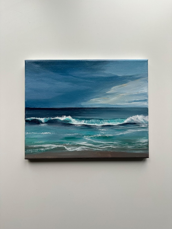 Ocean Breeze – 8x10 Original Acrylic Seascape Painting - Etsy