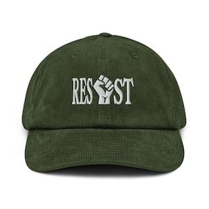 Resist-hoed Protest Activisme Feminist Join The Resistance Fuck Trump Merch borduur corduroy hoed Black Lives Matter Anti-fascisme protestpet