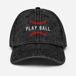 Prezenty w postaci czapek baseballowych Prezenty do gry w piłkę Baseball Mama i tata haft Vintage Twill Cap Koszulka dla fanów baseballu Prezenty na dzień gry Koszulka do gry w baseball dla niego