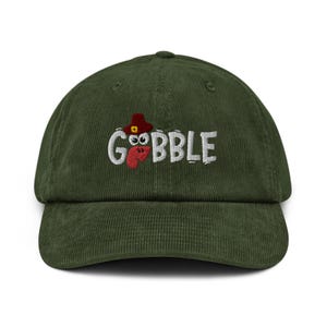 Gobble Gobble Thanksgiving Gift hoed t-shirt borduren Corduroy hoed dames grappige familie Happy Thanksgiving Turkije shirts Thanksgiving Hoodie