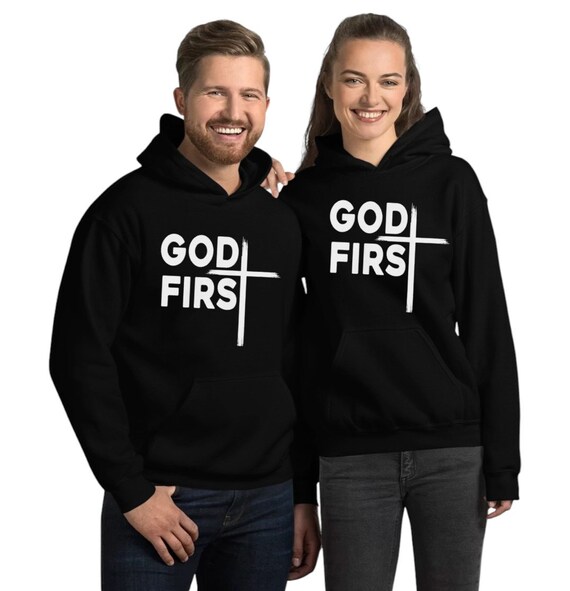 God First Hoodie Religious Christian Sweatshirt God First Hoodie Religious Christian Sweatshirt
