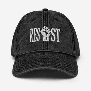 Resist-hoed Protestactivisme Feministisch borduurwerk Vintage pet Black Lives Matter Join The Resistance Fuck Trump Merch Antifascism-protestpet