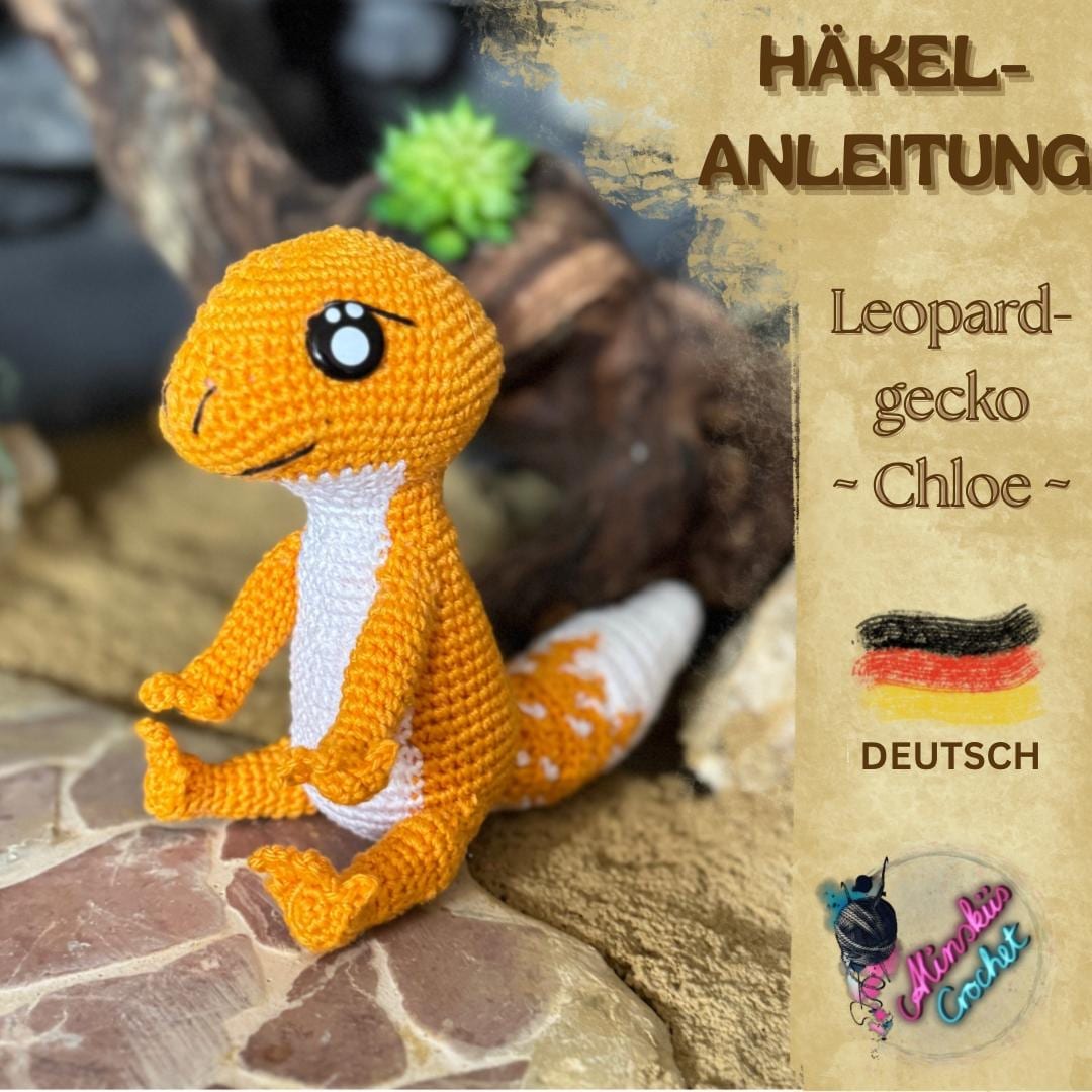 German Gecko Crochet Pattern for Leopard Gecko