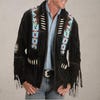 Handmade Native Western Cowboy Style Leather Chap Fringes Suede Leather ...