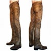 Chaps En Cuir Suédé Artisanal - Style Cowboy Western - Sur Mesure (préciser Taille)