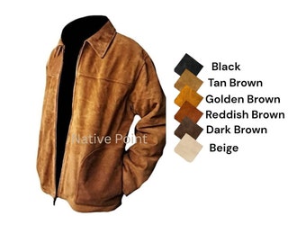 vintage native suede leather jacket y2k