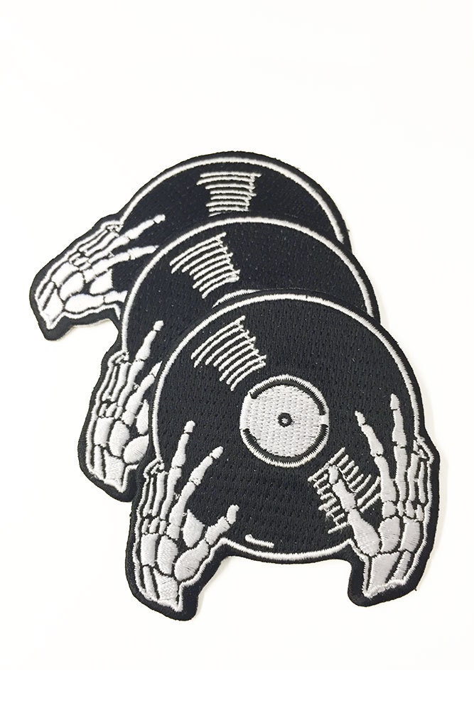 Vinyl is not Dead © Black Embroidered Patch