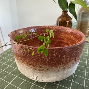 Bol à matcha rustique en céramique fait main | Chawan à la japonaise | Poterie wabi-sabi unique