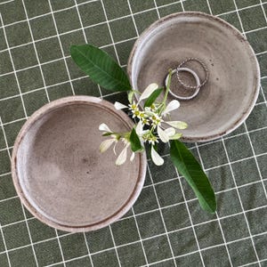 Handmade Ceramic Jewelry Holder – Small Rustic Dish or Tealight Holder