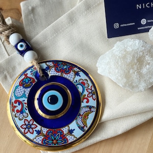 Evil Eye wall hanging, Housewarming, Authentic Gift, Home Gift idea, House Protection, Protection Charm, Good luck, Home Decore