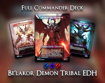 Be'lakor Demon Tribal EDH - Deck Commander Complet - 100 Cartes - Cartes Proxy MTG - Qualité Premium