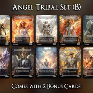 Angel Tribal Set B 10 Cards Set Comes with 2 Bonus Cards MTG Proxy Cards Premium Quality image 1