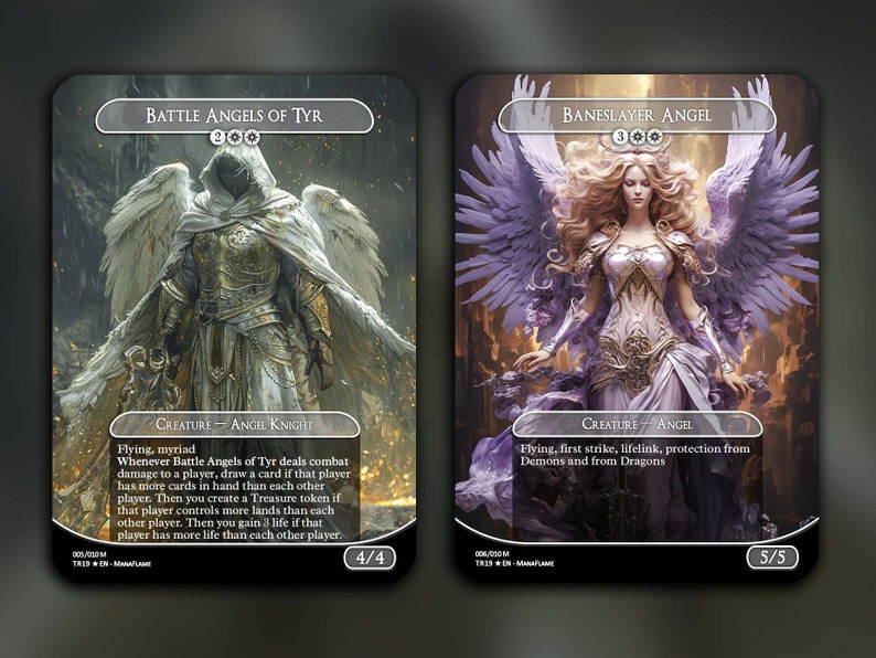 Angel Tribal Set B 10 Cards Set Comes with 2 Bonus Cards MTG Proxy Cards Premium Quality image 6