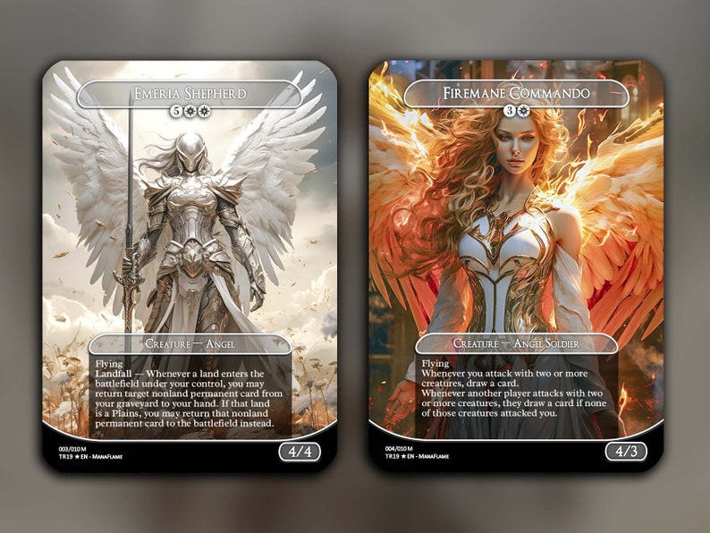 Angel Tribal Set B 10 Cards Set Comes with 2 Bonus Cards MTG Proxy Cards Premium Quality image 5