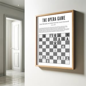 Paul Morphys Opernspiel | Digitaler Download | Schach | Schach-Liebhaber | Schach Poster
