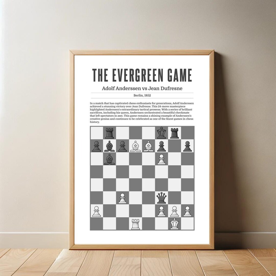 Evergreen Game | Adolf Anderssen V Jean Dufresne | Chess Lovers