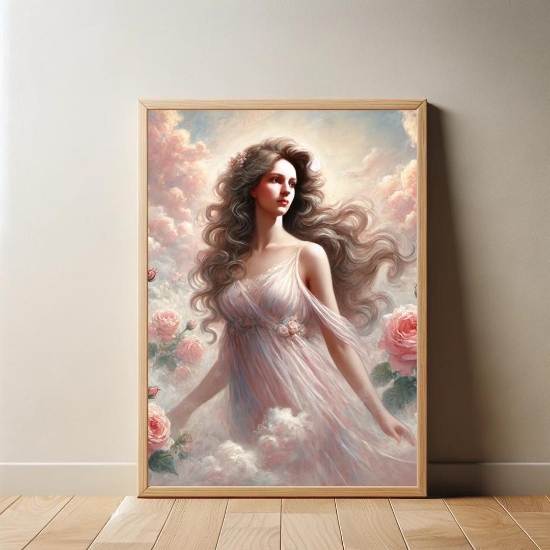 Aphrodite Painting Poster Greek Goddess Of Beauty Art Nouveau Style aphrodite-painting-poster-greek-goddess-of-beauty-art-nouveau-style