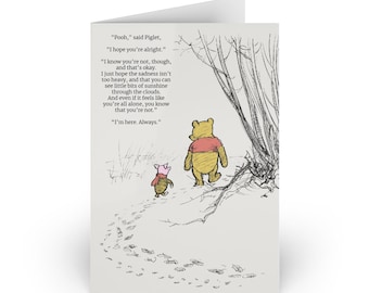 Winnie-the-pooh I Hope You're Ok Print | Digital Download | Piglet