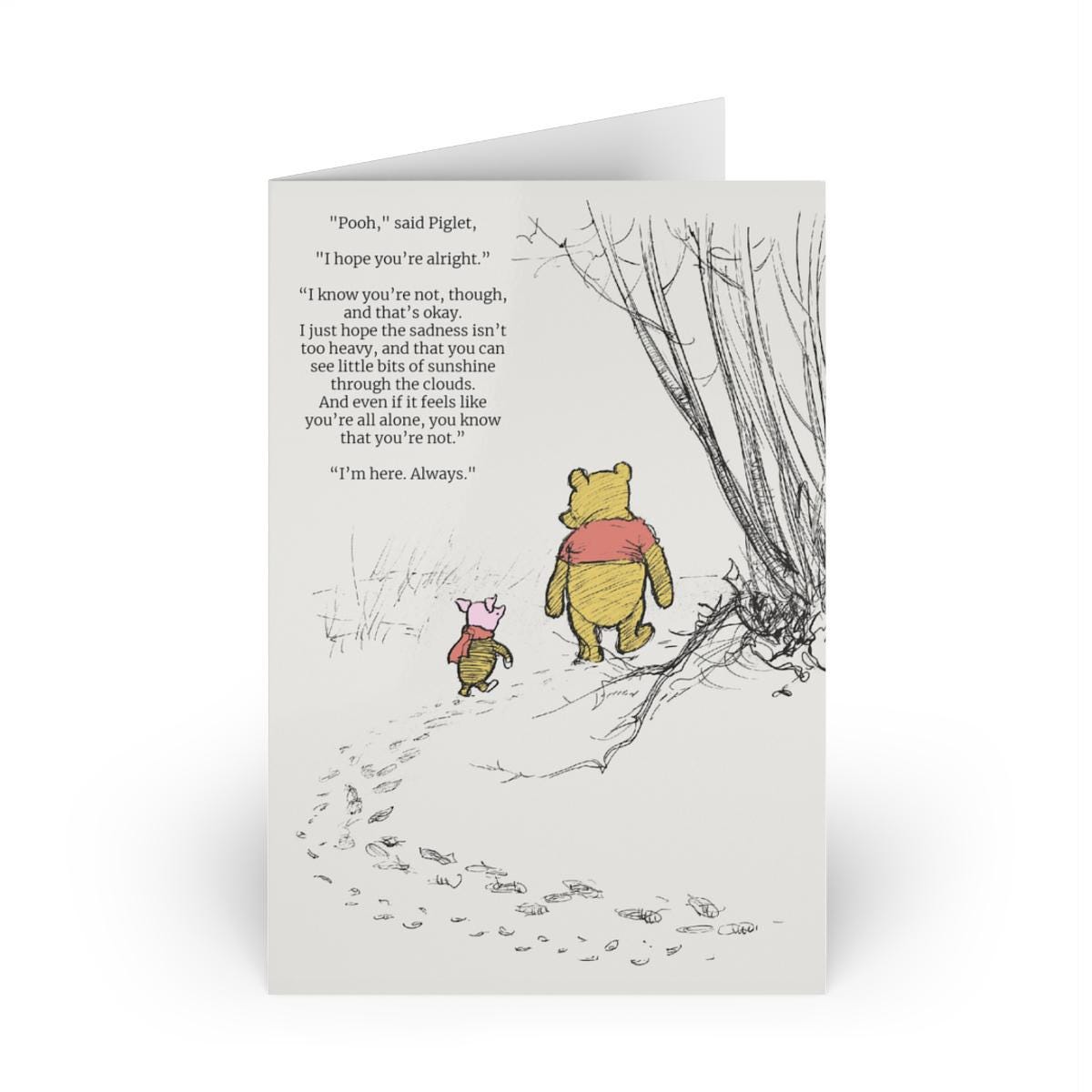 poohページ Winnie-the-pooh I Hope You're Ok Print | Digital Download | Piglet