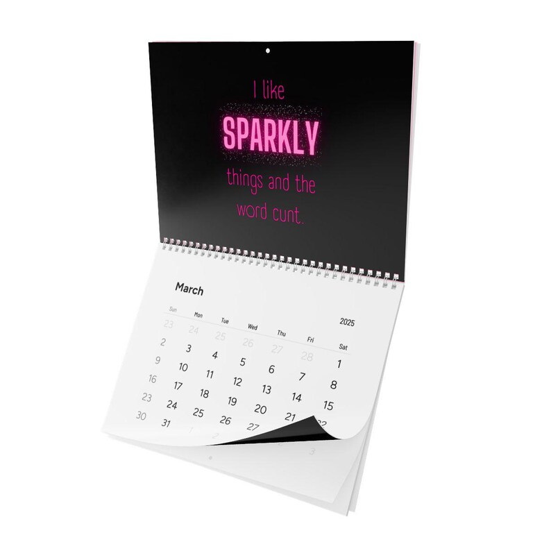 Adult Humor 2025 Calendar Funny Quotes Sweary Calendar New Year Gift Funny Quotes Calendar 2025