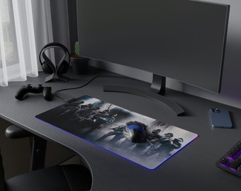 Large Rainbow Six Siege R6 LED Gaming Mouse Pad Gaming Keyboard and Mouse Rainbow Six Siege