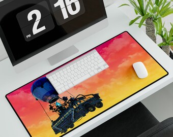 Gaming Battle Bus Battle Royale Keyboard and Mouse Desk Mats