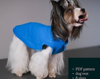 Dog Vest PDF Sewing Pattern, All Sizes: Beginner-Friendly Pet Jacket Tutorial