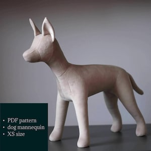 DIY XS Dog Mannequin Pattern - PDF Guide for Making a Realistic Stuffed Dog Toy